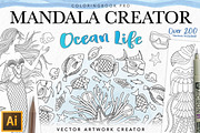 Ocean Life Mandala Creator, a Plug-in Add-On by Drifter Studio (Thumbnail 1 of 8)