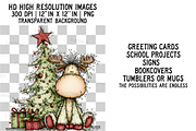 Whimsical Christmas Fluffy Reindeer, an Illustration by Craft Nest (Thumbnail 2 of 6)