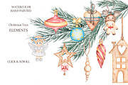 Watercolor Christmas Holidays, a Seasonal Illustration by MayaNavits (Thumbnail 3 of 16)