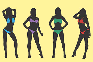Silhouette Bikini Women