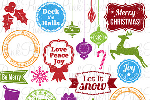 Christmas Stamps Photoshop Brushes