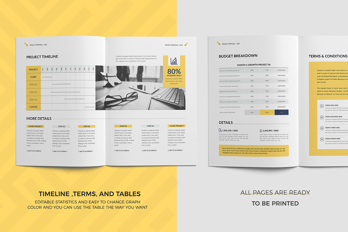 Project Proposal Canva | Docx | Ai, a Brochure Template by Template Zone (Photo 7 of 11)