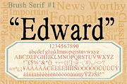 Entire Brush Serif Family, a Serif Font by Ed J Brown (Thumbnail 2 of 5)