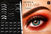 Procreate Eyelash & Eyebrow Stamps, a Brush Add-On by sundrameda (Thumbnail 1 of 6)
