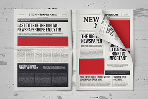 Classic A3 Newspaper Template