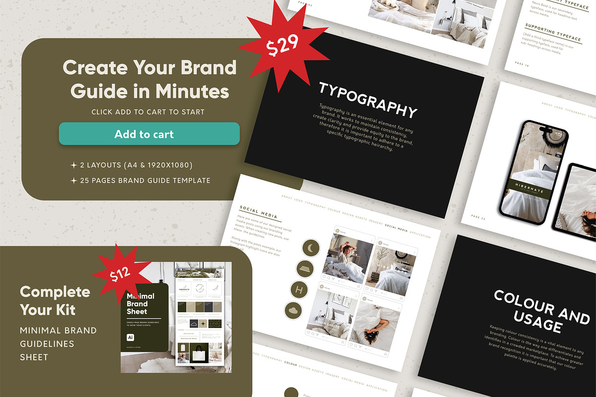 Minimal Brand Guidelines Template preview 8