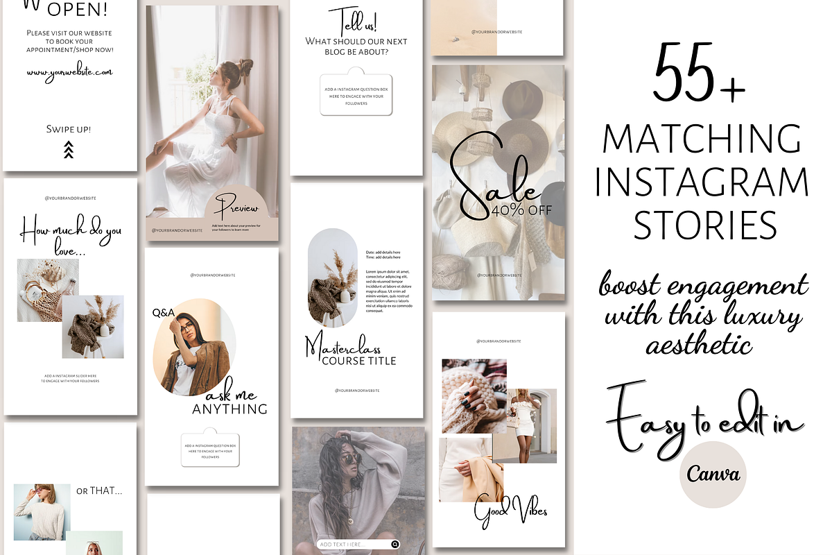 Light Minimal Instagram Templates, a Social Media Template by Faytemplates (Photo 3 of 8)