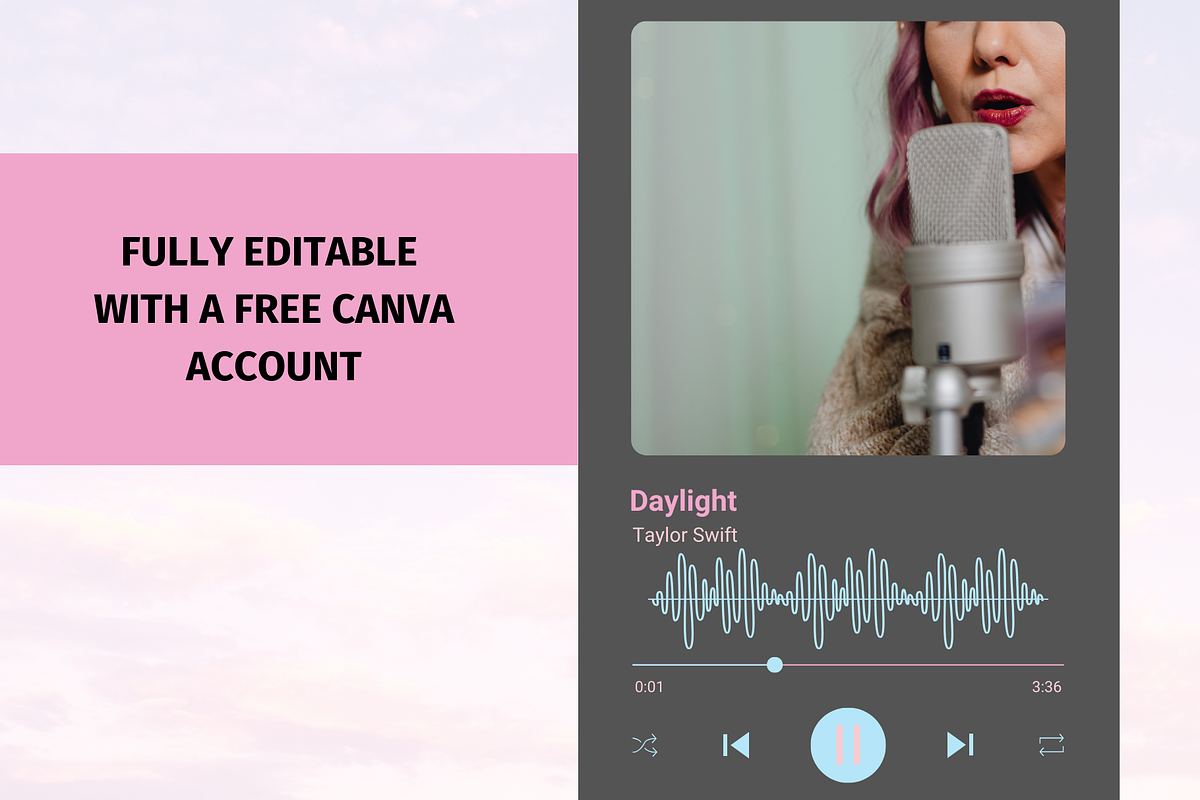 Music Player Template, Mockup, a Websites & App Template by GraphiCarola (Photo 6 of 7)