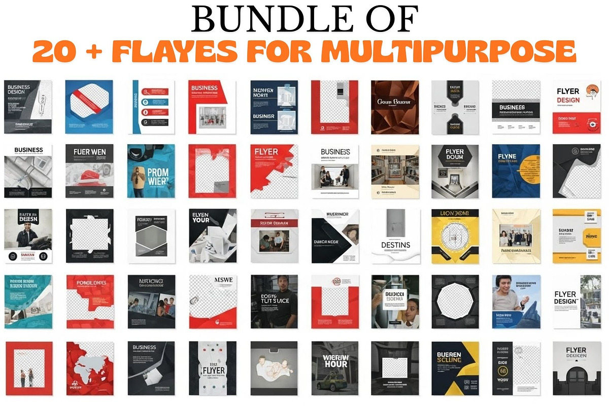 20 Editable Flyer Templates, a Flyer Template by Crox Studio | Digital (Photo 2 of 5)