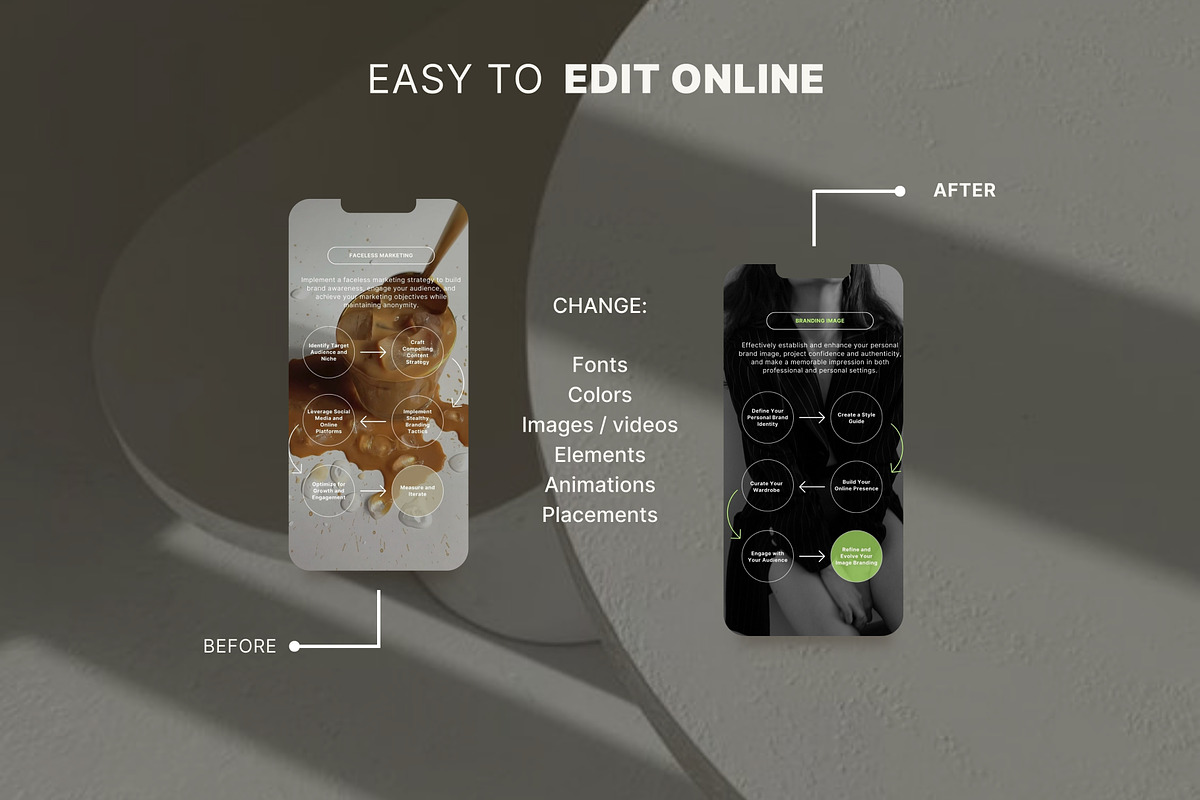 Transition video reels canva, a Social Media Template by Studio Suvelle (Photo 4 of 8)