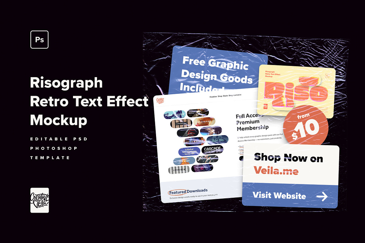 Risograph Retro Text Effect, a Layer Style Add-On by veila.me (Photo 6 of 6)