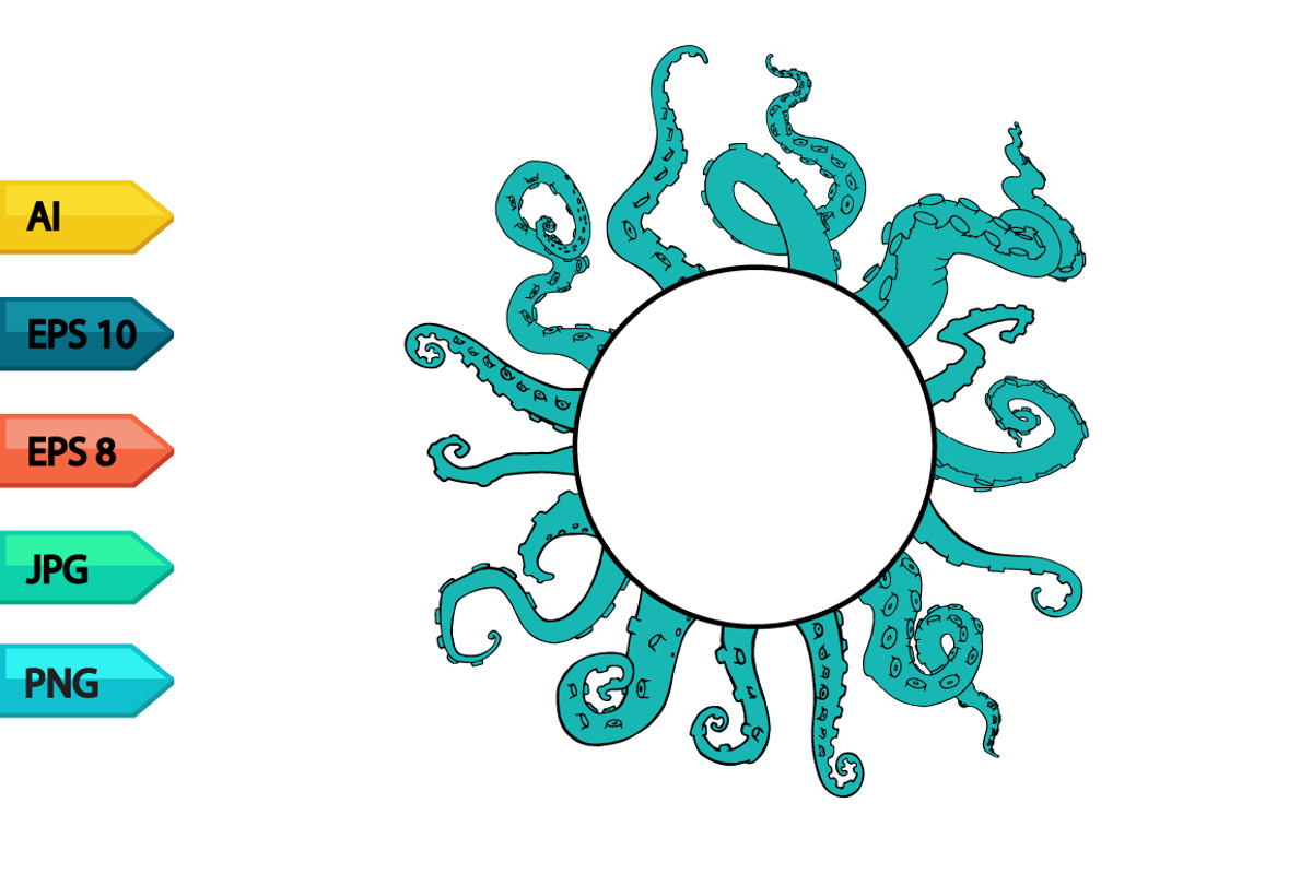 Vector sketch octopus tentacles, an Animal Illustration by julia_musdotter (Photo 15 of 19)