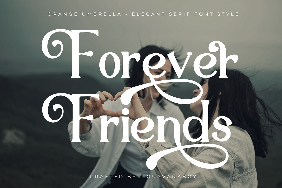 Orange Umbrella Beautiful Serif Font, a Serif Font by Guavanaboy (Photo 5 of 11)