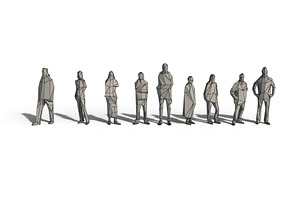 Low Poly Posed People Pack