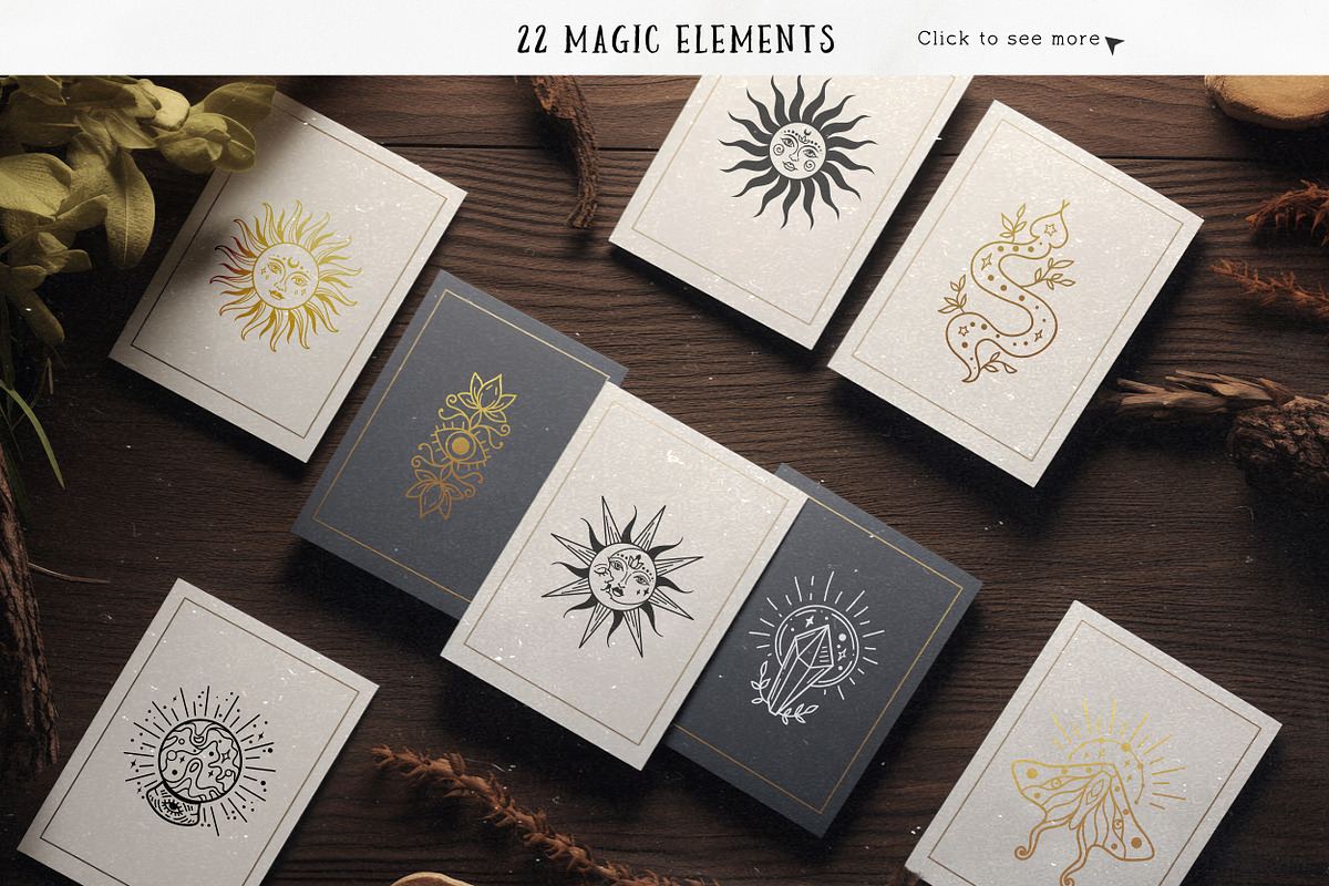 Magic Collection. Celestial set 200+, an Object Illustration by anvinoart (Photo 3 of 12)