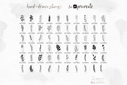 Leaves & Branches Stamp Brushes 003, a Brush Add-On by Drawberx (Thumbnail 3 of 5)