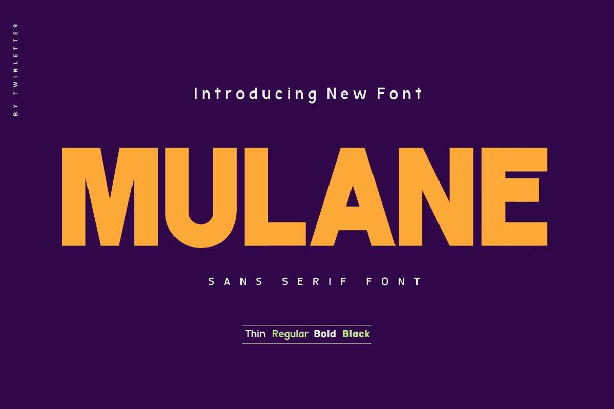 Mulane, a Sans Serif Font by twinstd (Photo 1 of 12)