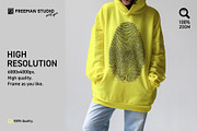 Hoodie Mock-Up Set, a Hoody Mockup by Freeman Studio (Thumbnail 5 of 16)