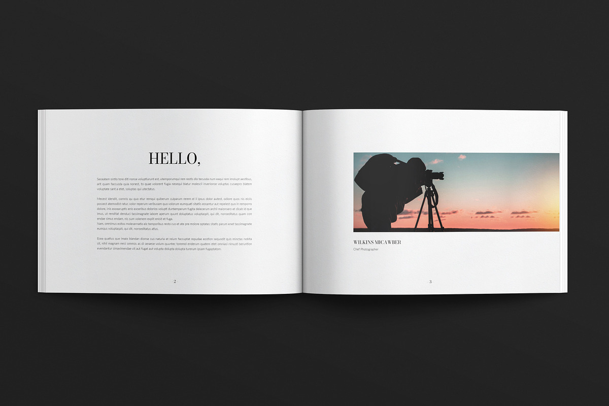 Photography Portfolio Landscape, a Brochure Template by E-Type (Photo 2 of 7)