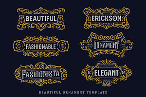 Victorian Vector Ornaments Vol. III