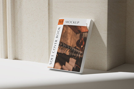 Soft Cover Book A4 Mockup, a Product Mockup by SilverStudio77