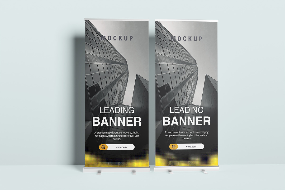 Roll Up Banner Mockup, a Business Card Template by kebunmockup (Photo 4 of 5)