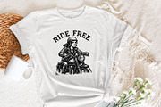 Ride Free PNG, Motorcycle Rider, an Illustration by SharpMarketplace (Thumbnail 7 of 9)