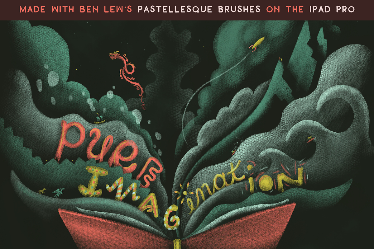 Procreate Pastellesque Brushes, a Brush Add-On by Ben Lew Illustration (Photo 4 of 5)
