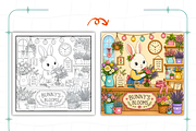 Cozy Floral Moments Coloring Pages, a Decorative Illustration by Ink Gallery (Thumbnail 8 of 8)