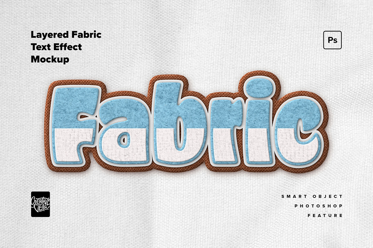 Layered Fabric Text Effect Mockup, a Layer Style Add-On by veila.me (Photo 6 of 6)