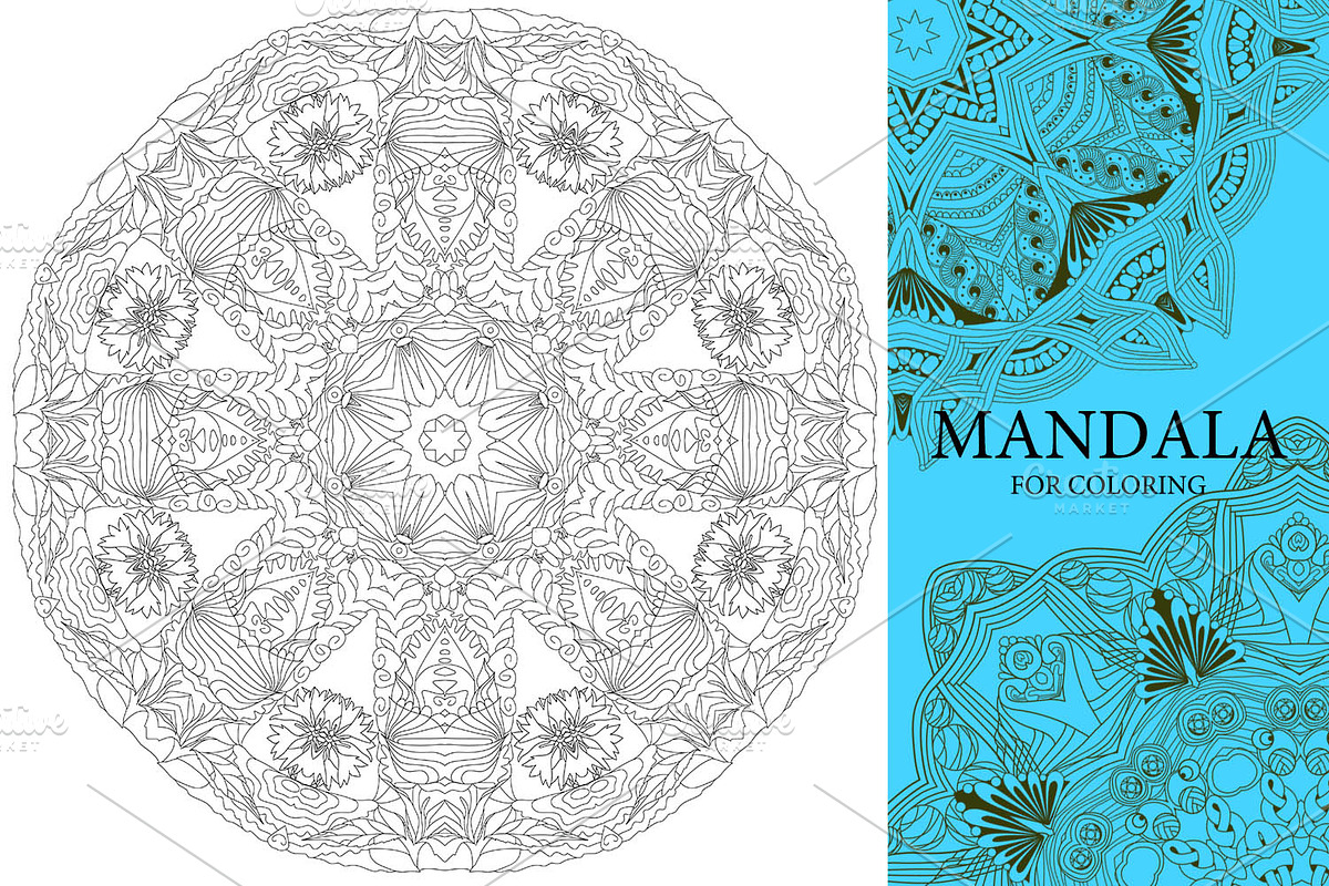 Mandalas for coloring12, an Object Graphic by Watercolor fantasy (Photo 9 of 9)