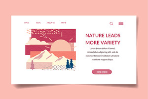 Nature - Banner & Landing Page