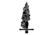 Ornamental Dagger Silhouette Bundle, an Object Illustration by Gaye Art (Thumbnail 16 of 31)