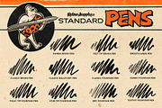 Standard Procreate Ink Pen Brushes, a Brush Add-On by RetroSupply Co. (Thumbnail 2 of 3)