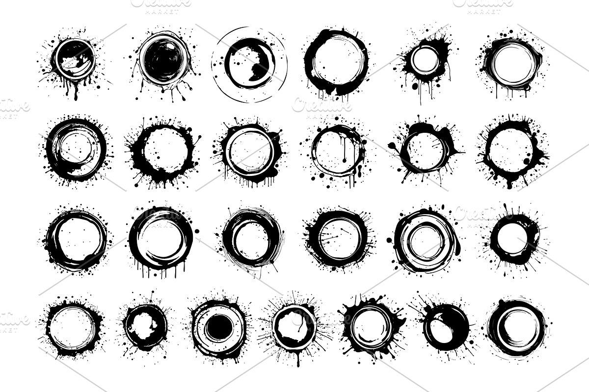 50 Coffee Stain Procreate Stamps, a Brush Add-On by Procreate Sale (Photo 4 of 6)