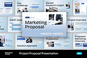 Navy Gradient Project Proposal KEY, a Presentation Template by Neermana (Thumbnail 1 of 4)