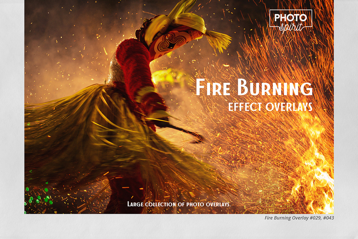 Fire Burning Effect Overlays, a Brushes & More by PhotoSpirit (Photo 1 of 10)