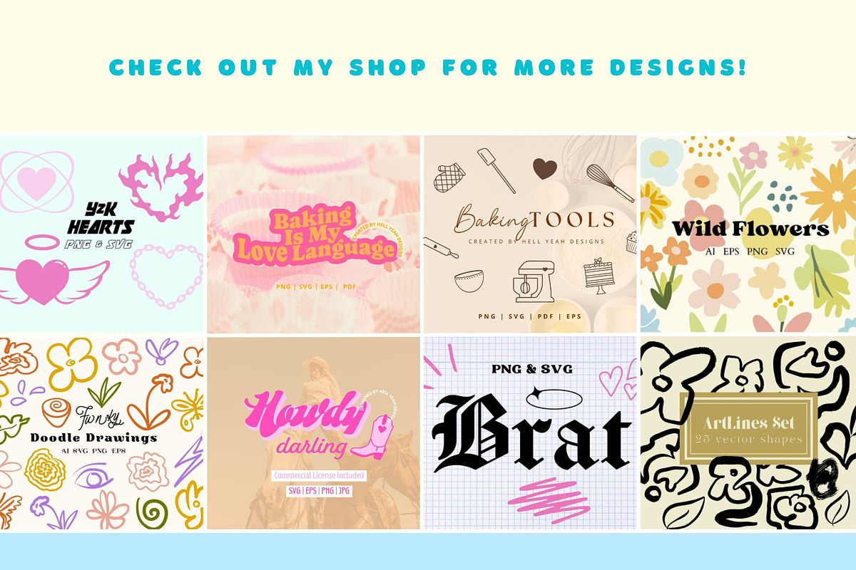 Cute Typography Quote Designs SVG, an Object Graphic by Hell Yeah Designs (Photo 10 of 10)