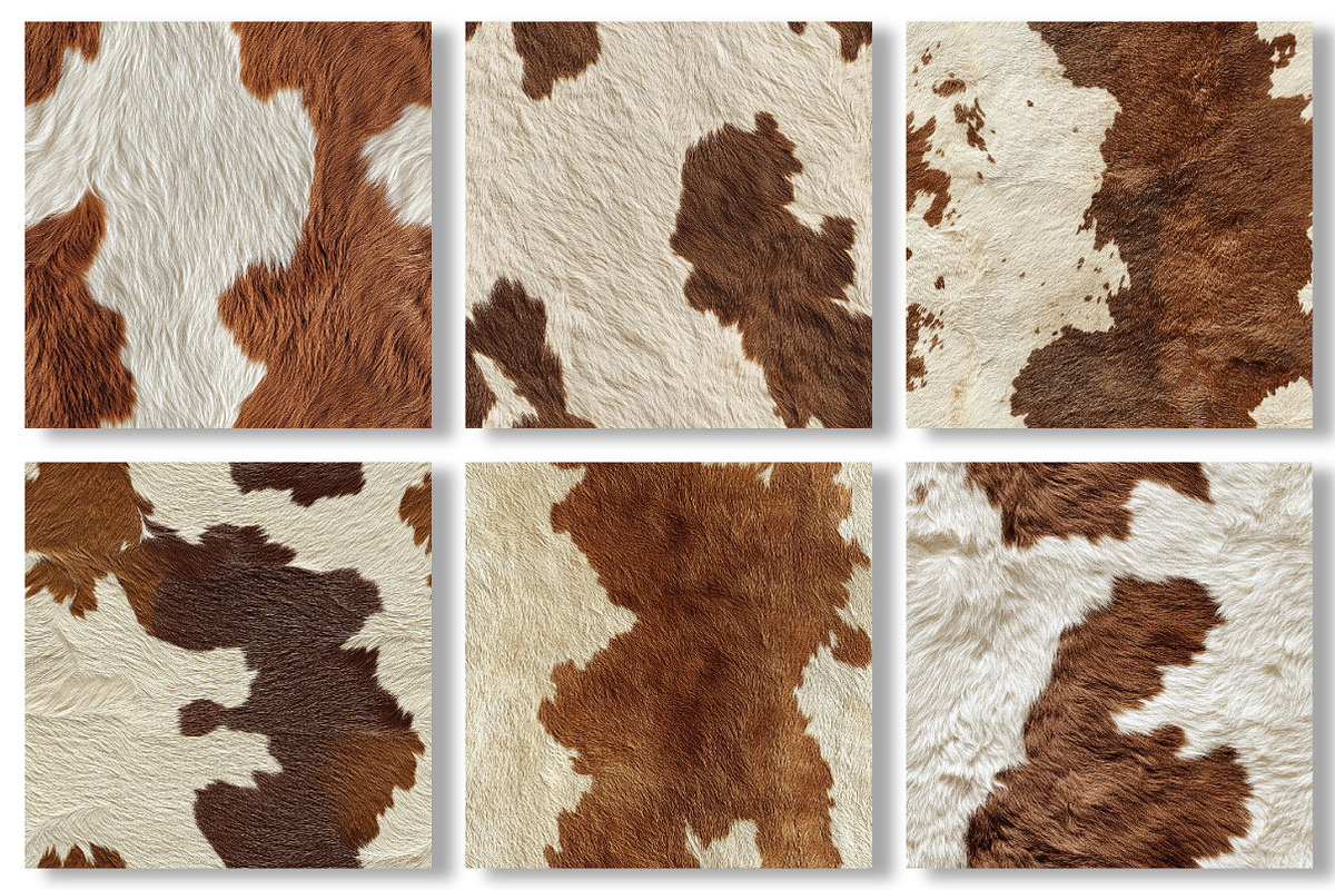 Cowhide Textures Digital Paper, a Texture Graphic by Dream Creation (Photo 2 of 7)