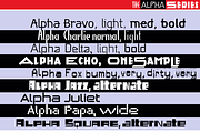 Alpha Series Font Collection, a Sans Serif Font by Wiescher Design (Thumbnail 1 of 10)
