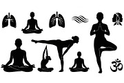 Yoga Meditation Silhouette Vector Bu, an Illustration by Artivon (Thumbnail 7 of 40)