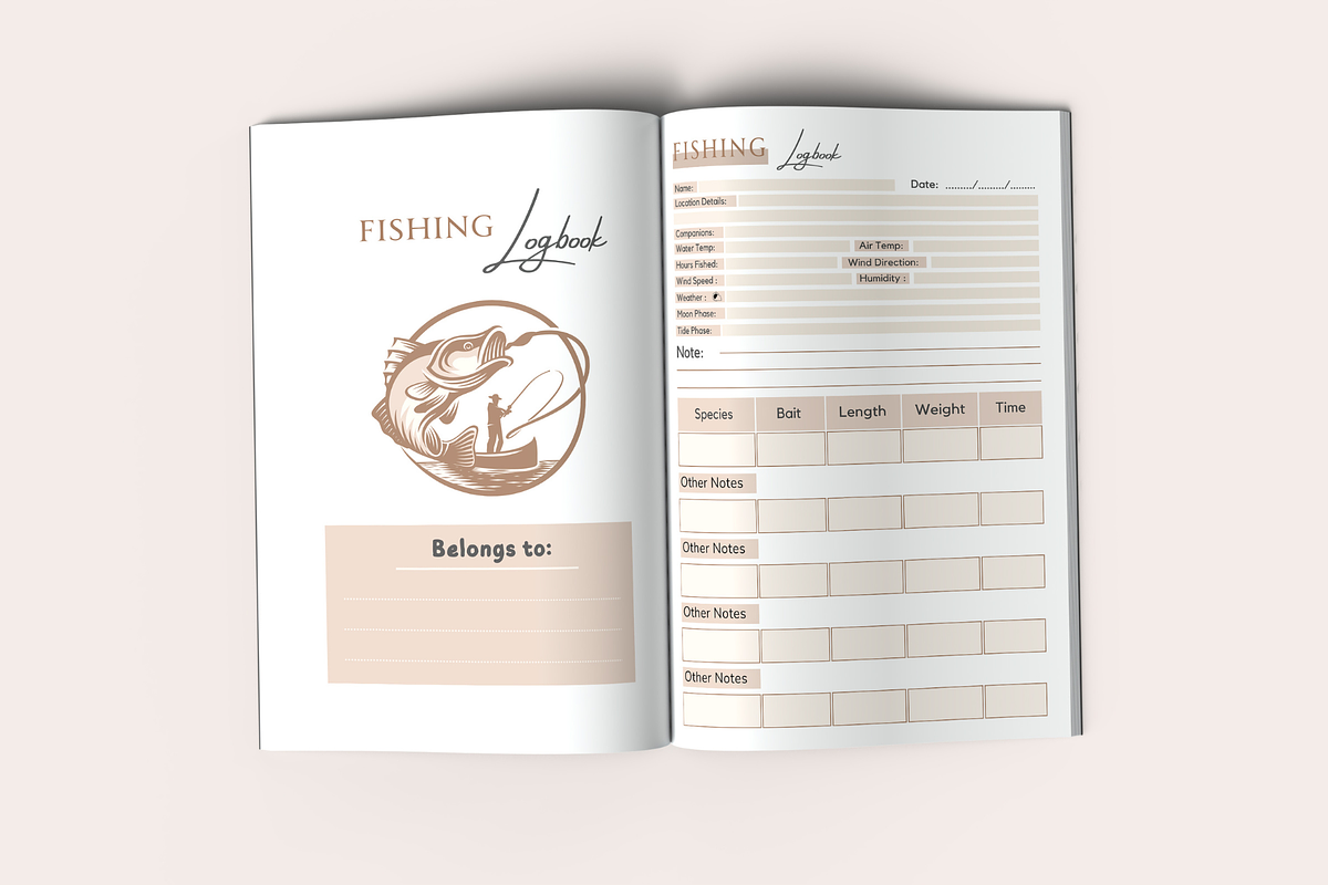 Fishing Logbook, a Templates & Theme by KDPISH (Photo 2 of 4)