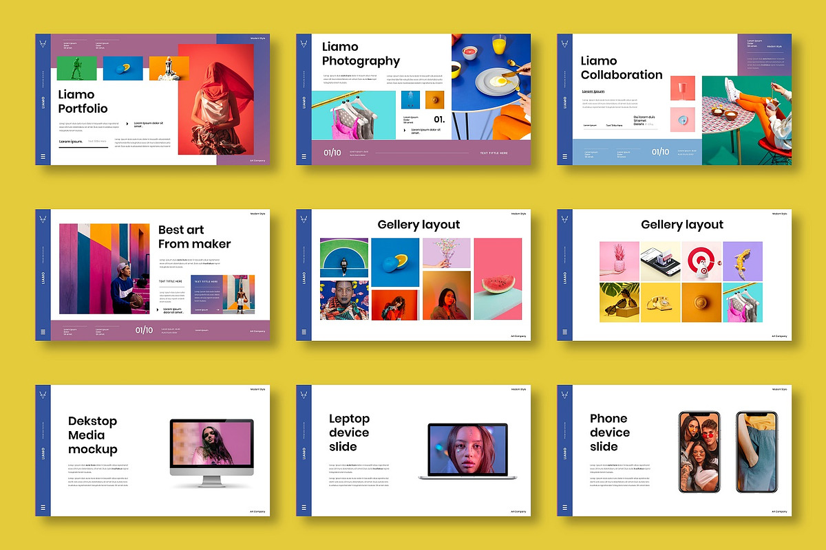 Liamo - Business Google Slide Templa, a Presentation Template by Dens Creative Studio (Photo 7 of 12)
