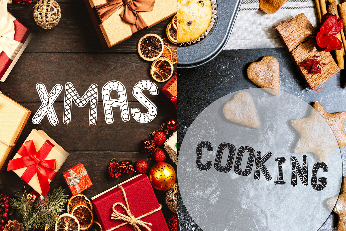 SALE! Gingerbread font - display, a Symbol Font by Fli Store (Photo 9 of 9)