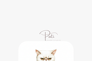 25 Christmas Cat Clipart, an Animal Illustration by Pati Charm Studio (Thumbnail 6 of 8)