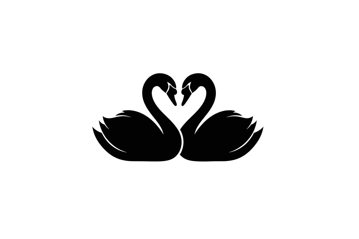Swan Love Silhouette SVG Bundle, an Illustration by Designs_River (Photo 28 of 31)