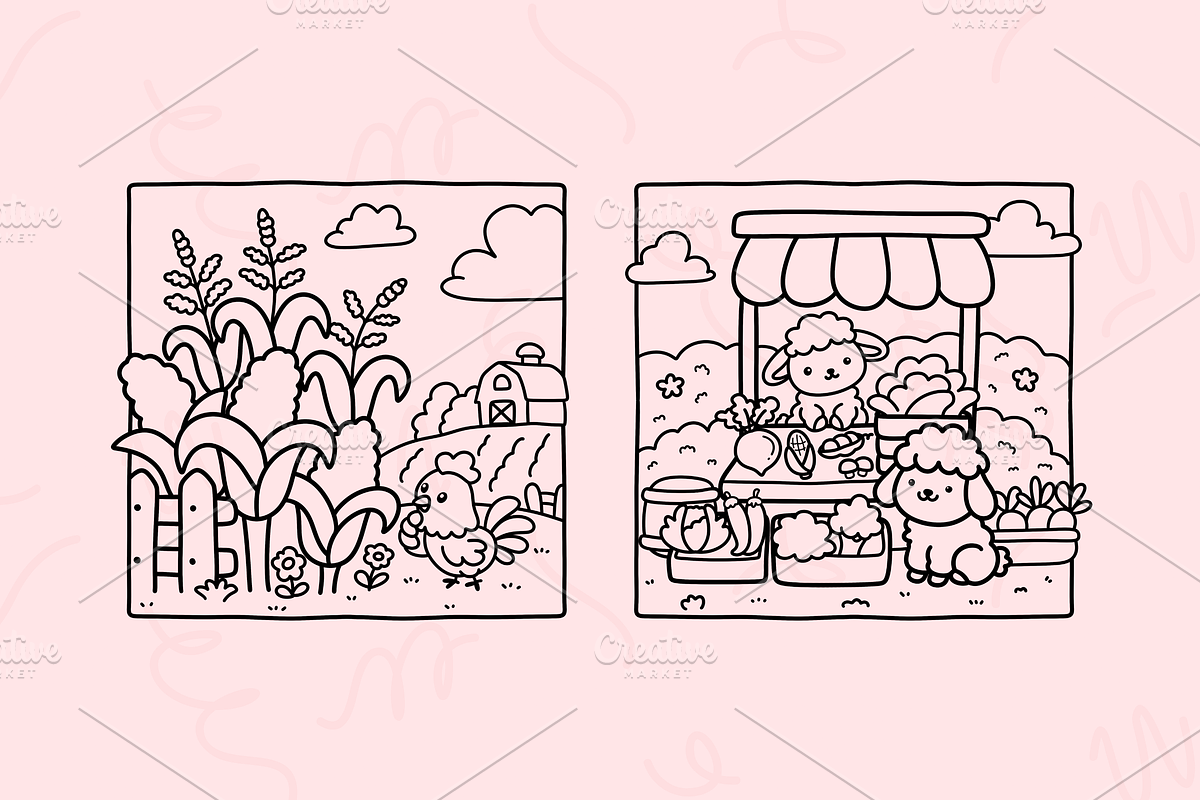 Bold & Easy Coloring Book Bundle, an Empty State Illustration by Neon Studio (Photo 7 of 32)