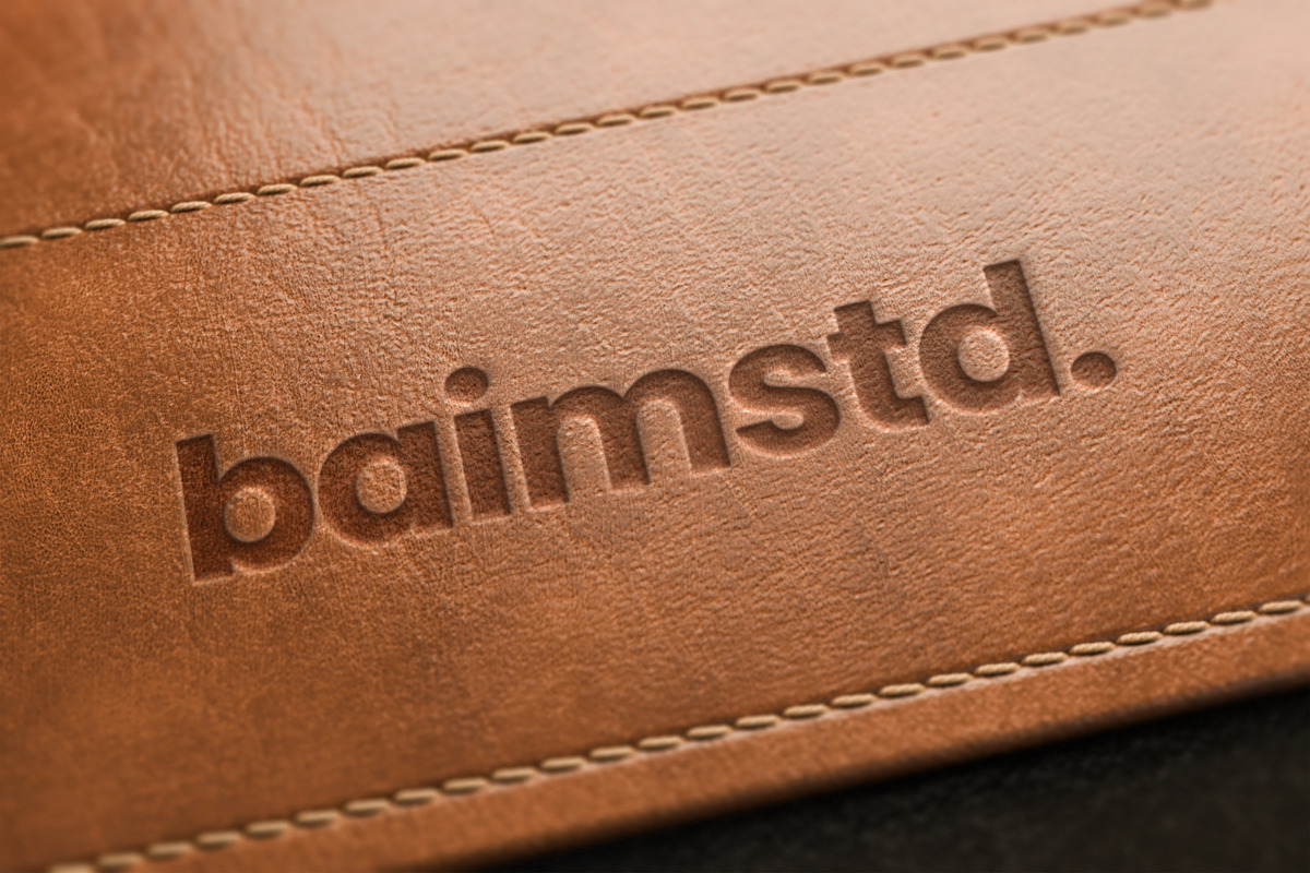 Leather Logo Mockup, a Merchandise Mockup by baim_std