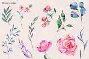 Watercolor Horse Unicorn Clipart, an Animal Illustration by Belusuab (Thumbnail 11 of 18)