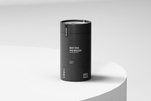 Paper Tube Mockup Round Box 250 Gram